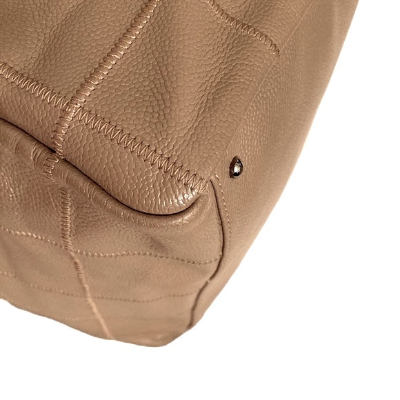 CHANEL Large Caviar Leather Quilted Bowler Bag - Picture 14 of 16